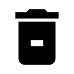 Delete Remove Fill SVG Icon